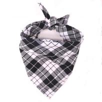 Dog Bandanas Large Pet Scarf Bandana For Dog Cotton Plaid Washable Bow Tie Collar Cat Puppy Triangular Scarf Bib Dog Accessories S balta
