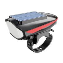 New Solar Bicycle Light Mountain Cycling Outdoor Night Riding Horn Lamp Waterproof USB-C Charging 10