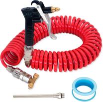 Black Air Duster Spray Gun 5*8mm 7.5m  PU Hose Truck Dust Blower Clean Nozzle Blow Spray Tool Kit 5*8mm