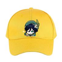 Chibi Venti Genshin Impact Cap Summer Woman Man Adult Casual Fashion Casual Adjustable Fishing Hat Sun Hat Adjustable