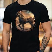 T-Shirt Herren Steampunk Einhorn Motiv Baumwolle Größe S bis 5XL XXXXL
