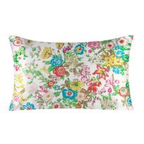 Silk Zipper Pillowcase 1pc 100% Nature Mulberry Silk Printed Color Floral Pillow Case Custom-size Standard Queen King 51x66cm