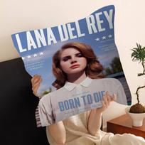 Black And Pink Lana Del Rey Personalized Pillow Cover Kids Bedroom Wild Party Decor Pillowcase Kid Birthday Shower Gift 30x30cm