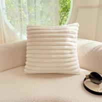 Milk fleece pull rabbit plush single pillow cover flannel pillowcase single piece, no pillow core 50x50cm