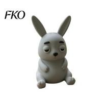 Cute Animal Desk Decor 3D Printed Rabbit Pen Holder, Large Capacity Organizer, Matte Shaped Organizer Finish Pencil for Office Home School Decoration pilka