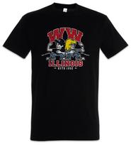 WW Illinois T-Shirt Bill & Ted's bol Sign Logo Excellent Adventure Geek Nerd XS