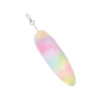 Imitation Plush Foxy Tail Bag Hanging Ornament Backpack Decorative Pendant Car Keychain Accessory for Handbag Purses 25cm