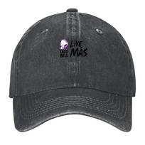 Taco Bell Black Live Mas Baseball Cap New In Hat Beach Bag Custom Hat Trucker Hat Unisexs Luxury Womens