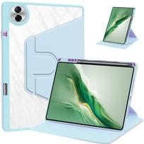 For Huawei Honor Pad 10 Case 12.1 2025 HEY3-W10 360 Rotating Stand Acrylic Back Cover For Honor Pad 9 2023 Tablet Cases HEY2-W09 Honor Pad 9 2023 dangaus mėlyna spalva
