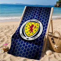 Scotland's Lion Rampant Emblem Beach Towel, Quick-drying, Easy to Care for, Suitable for Both Fitness and Beach Vacations,Sports Essential 70cmx140cm(27x55inch)