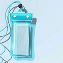Adjustable Strap Transparent Hanging Neck Bag Crossbody Dry Bag  Mobile Phones Under 6.7 Inches mėlyna