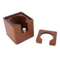 Compact Design Coffee Filter Tamper Stand Universal Fit Wood Tamping Station  Home Barista Counter