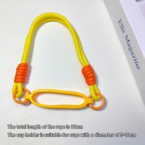 Water Bottle Handle Strap Silicone Water Bottle Sling Carrier Holder Strap Universal Fits Most 8-40oz Bottles Cup Accessories geltona