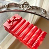 Bow Shape Nail Art Brush Pen Holder Scratch Resistant Storage Rack for Home DIY Manicure Nail Art Studios raudona