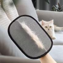 Factory Eco Friendly Electrostatic Mesh Cloth Hair Removal Glove Washable for Dog Cat Furniture Carpet Household Pet Cleaning (Yellow,24*16cm) geltona