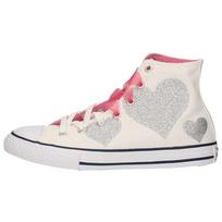 Chuck Taylor All Star Converse High Ps Hearts 660971C 36 sidabras
