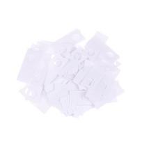 100 vnt. sodo sodinimo etiketės su skylute, melionų vaismedžių žymekliai, nešiojamos plastikinės vandeniui atsparios pakabinamos etiketės gėlių darželiui balta