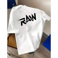 Men'S RAW Graphic T-Shirt | Urban Street Style, Soft and Breathable, Vibrant Print Design, Crew Neck, Short Sleeve Summer Tee, Hip Hop T-Shirt S balta