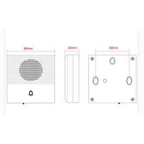 Wired Vocal Doorbell 38 Sound Effects DC 12V Welcome Door Chime for Villa Apartment Access Control System Kits one size