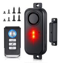 Door Window Alarm Magnetic Sensor 108dB Burglar Alarm Door Window Entry Alarm with Remote Control Anti Theft  Intruder Alarm with screws