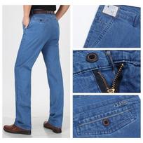Men's High-waisted Jeans Plus Size Casual Slim Jeans Stretch Straight Jeans 44