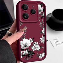 Fashion Flower Case For Xiaomi 13T 14T 11T Pro Poco X6 F6 Pro Funda Redmi Note 14 Pro 5G 13 12 11 Shockproof Bumper Soft Cover Redmi Note 14 4G