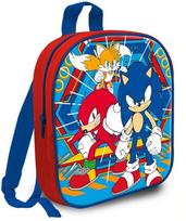 Daug skyrių kuprinė vaikui į mokyklą, darželį 29 cm Sonic