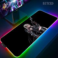 Rgb Final Fantasy Mouse Pad Laptop Mousepad Gaming Cool Mouse Mat Large Gamer Mousepads Speed Cool LED Desk Mat with Backlight RGB 250x350x3mm