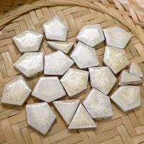 100g Oval Ceramic Mosaic Tiles Multi Color Mosaic Piece DIY Mosaic Making Stones for Craft Hobby Arts Home Wall Decoration arte