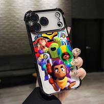 Cartoon Stars Leons S-Spike Phone Case for Samsung Galaxy A57 A56 A55 A54 A53 A52 A37 A36 A16 A06 4G 5G Anti-drop Cover Galaxy A34 5G