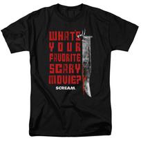 Scream Favorite T Shirt Licensed Horror Movie Retro Classic Scary Tee New Black XL