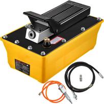 Air Hydraulic Pump, 10,000 PSI Hydraulic Foot Pump, 1/2 Gal Reservoir Foot Operated Air/Hydraulic Pump, with Hose and Spray Gun for Heavy Machinery