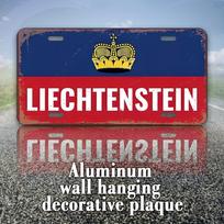DORA Tin Sign Liechtenstein Vintage Aluminum Decorative Plaque  Multifunctional Wall Hanging Art for Home Room Restaurant Bar Cafe 15x30cm(5.9x7.8inch)