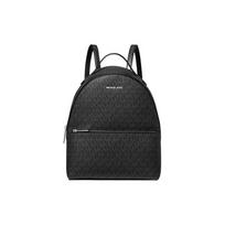 MICHAEL KORS Sheila Silver Hardware Zipper Closure Canvas Backpack Medium Women's Black juoda