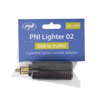 DIN adapter to EURO cigarette lighter socket PNI Lighter 02, 12V/24V, max. 16