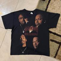 Death Row Records Men's Black Cotton Graphic Logo Crew Neck XS Unisex T-Shirt M