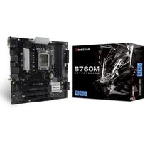 Biostar B760MXC PRO motininė plokštė, 244mm, 244mm, 4xDIMM, DDR5-SDRAM, 1xDVI, 1xHDMI, 3xUSB 2.0, 1xUSB 3.2, 1xRJ-45, 7.1 kanalai