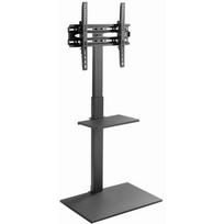 Gembird TVS-55T-02 televizoriaus stovas, 32" - 55", juodas, 1165mm, 600mm, 35kg, 400x400mm, 1 pora, aukščio reguliavimas
