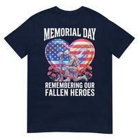 Memorial Day Usa Flag Fallen Heroes Honor The Brave Unisex Tshirt S
