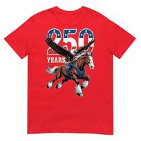 Usa 250th Anniversary Bald Eagle Clydesdale Horse Tshirt S