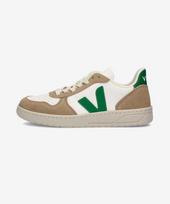 [Veja] V10 Leather Sneakers - White:Emerald:Sahara VX0503146SS23 45