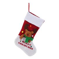 Large Christmas Socks Snowmen/Elk/Santa Candy Storage Bag Tree Hanging Pendant Decor New Year Ornament Gift Pouch