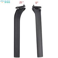 SeeMore Ultralight Carbon Fiber Bike Seatpost Mountain Road Bikes MTB BMX Bicycle Seat Tube Carbon Fibre&22.11*41.15mm  -  0° juoda