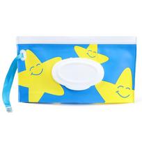 Cartoon Baby Stroller Accessory Refillable Wet Wipe Bag Tissue Box Wet Wipe Pouch Wipes Holder Case K