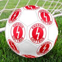 Energie Cottbus FC Dydis 5 Futbolo kamuolys, Mašininio siuvimo PVC, Patvarus ir Atšokantis, Tinka visoms amžiaus grupėms, gerbėjų atributika, rungtynėms ir lauko naudojimui. red