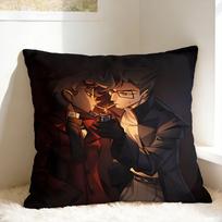 R-Radiostatic Vox Alastor Pillow Cover  Retro Trendy Pillow Case For Living Room Chair Custom Cushion Cover Gift 40x40cm
