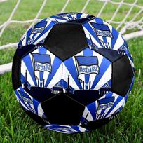 Hertha BSC Berlin Dydis 5 Futbolo kamuolys, Mašininio siuvimo PVC, Patvarus ir Atšokantis, Tinka visoms amžiaus grupėms, gerbėjų atributika, rungtynėms ir lauko naudojimui. white