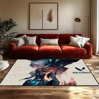mažas kilimas Namų Miegamojo Dekoro Virtuvės Vonios Labai sugeriantis kilimėlis Žaidimų kilimas Kojoms Valorant Neslystantis 40cm x 60cm