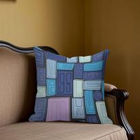 Door Mosaic square Jacquard Pillow Cover for Sofa Office Waist Cushion Cover Home Decorative Pillowcase 40x40cm