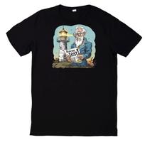 T-Shirt Lustiger Leuchtturm Wärter Motiv Baumwolle M
